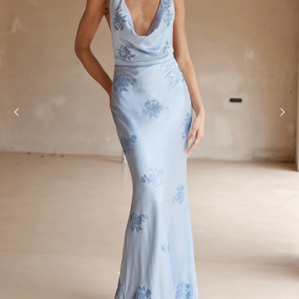 Sharlo Maxi Dress Blue- Runaway the Label